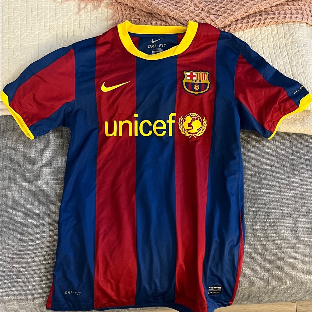 Nike Barcelona Men's Jersey - Red, Blue, Yellow